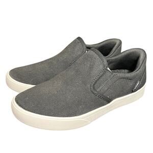 Kizik Venice Womens 9 Black Athletic Slip On Canvas Shoes Sneakers‎ NEW